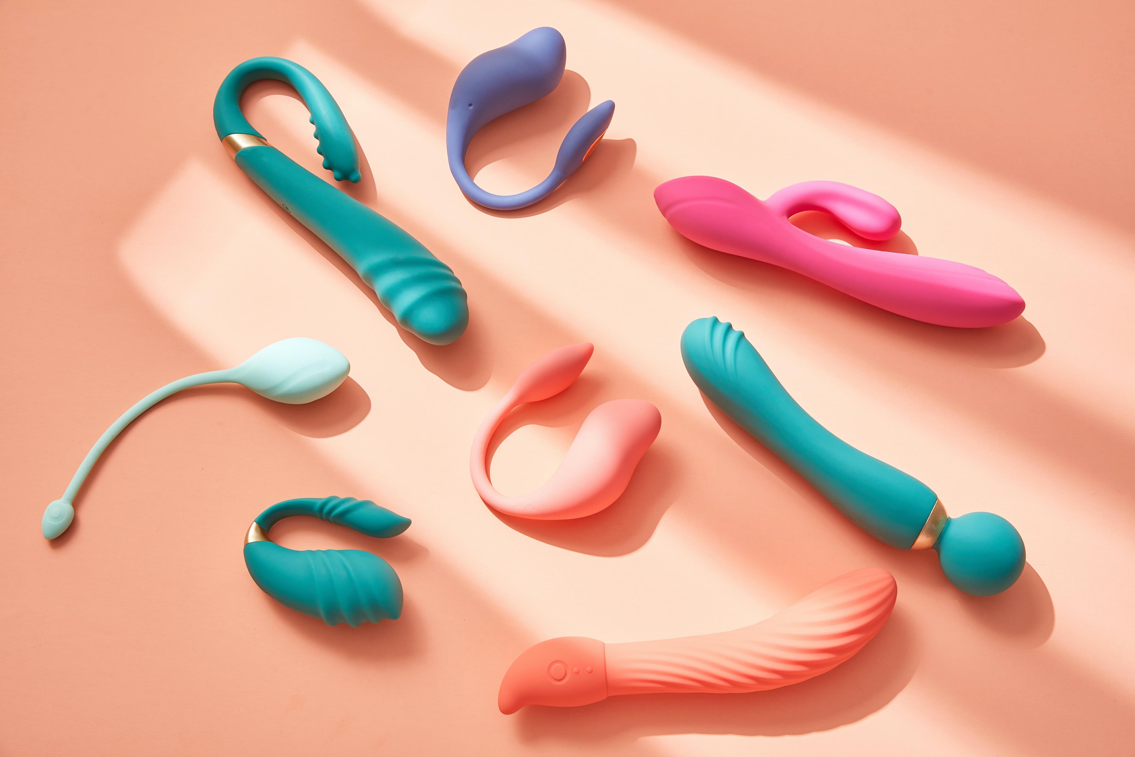 Multiple colorful vibrators